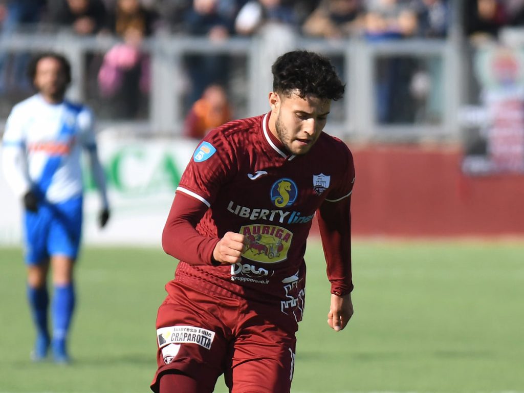 Vincenzo Vitale, esterno d'attacco del Trapani nel 2021-22