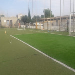 Il fondo campo dopo l'intervento