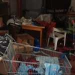 Gli spogliatoi prima dell'intervento