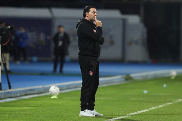 Salvatore Aronica, Head Coach of FC Trapani 1905 looks on  during  Catania FC vs Trapani SC, Italian football Serie C match in Catania, Italy, February 18 2026